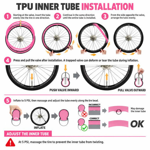 CYCLAMi TPU Ultra Light Bicycle Inner Tube, 30g-Road-FV45mm, 30g-Road-FV65mm, 30g-Road-FV85mm, 45g-Gravel-FV45mm, 45g-Gravel-FV65mm, 65g-MTB-26in, 65g-MTB-27.5in, 65g-MTB-29in