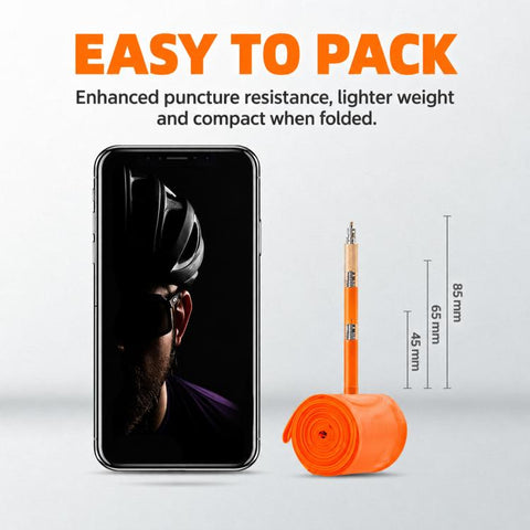 CYCLAMi 2 PCS/Box Ultra Light Bicycle TPU Inner Tube, 30g-Road-PV45mm, 30g-Road-PV65mm, 30g-Road-PV85mm, 46g-Gravel-PV45mm, 46g-Gravel-PV65mm