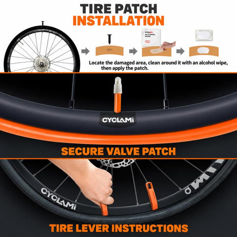 CYCLAMi 2 PCS/Box Ultra Light Bicycle TPU Inner Tube, 30g-Road-PV45mm, 30g-Road-PV65mm, 30g-Road-PV85mm, 46g-Gravel-PV45mm, 46g-Gravel-PV65mm