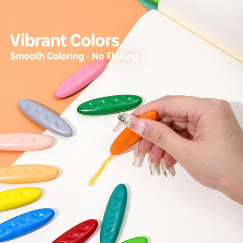 Children Plastic Color Crayons Nut Washable Crayons, 12 Colors, 24 Colors, 36 Colors