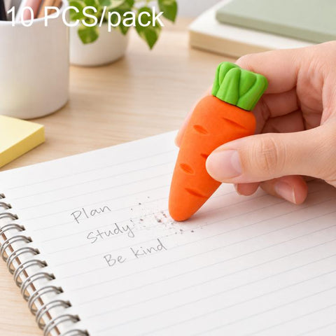 10 PCS/Pack Cute Creative Cartoon Fruit-Shaped Jumbo Eraser
