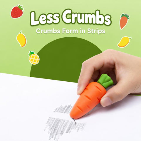 10 PCS/Pack Cute Creative Cartoon Fruit-Shaped Jumbo Eraser