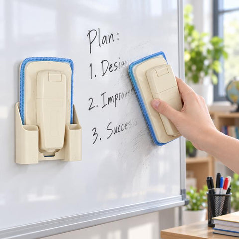 Magnetic Spray Board Eraser, Wet and Dry Use Detachable Washable Blackboard Eraser