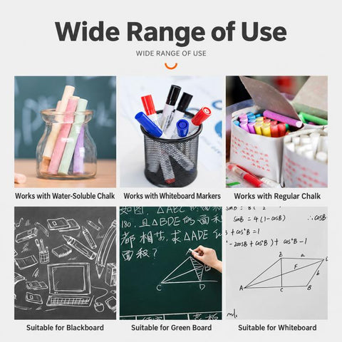 Magnetic Spray Board Eraser, Wet and Dry Use Detachable Washable Blackboard Eraser