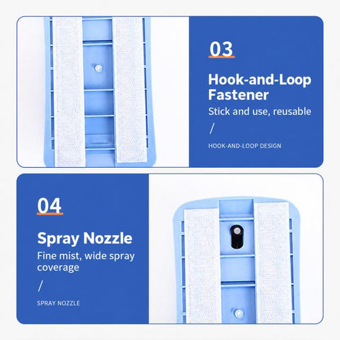 Magnetic Spray Board Eraser, Wet and Dry Use Detachable Washable Blackboard Eraser