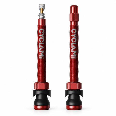 CYCLAMi 1 Pair Bicycle Tubeless Valve Aluminum Presta Valve Extender Accessory, 45mm, 65mm, 85mm