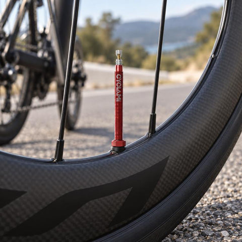 CYCLAMi 1 Pair Bicycle Tubeless Valve Aluminum Presta Valve Extender Accessory, 45mm, 65mm, 85mm