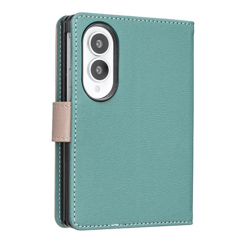 Color Matching RFID Anti-theft Leather Phone Case, For Galaxy Z Fold8 5G