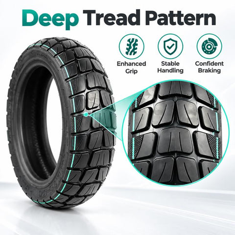 AIMITE Electric Scooter Off-Road Puncture-Resistant Vacuum Tire, Size: 10 x 2.75-6.5 inch, Size: 10 x 2.75-6.5 inch