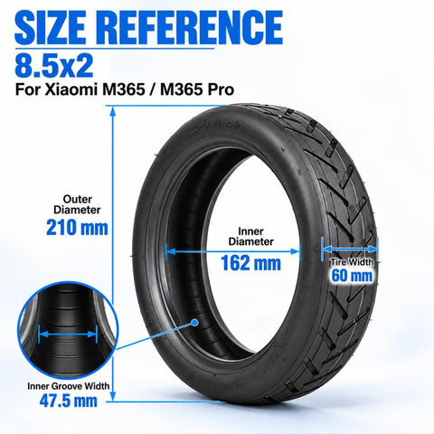 LYLT016-1 Electric Scooter 8.5 inch Tubeless Tires For Xiaomi Mijia M365/M365 Pro