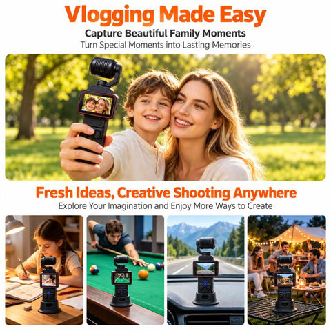 DV11 1.97-inch HD Handheld Gimbal Pocket Camera Outdoor Sports Recorder
