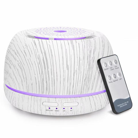 SS13 Colorful Wood Grain 300ml Aroma Diffuser with Remote Control