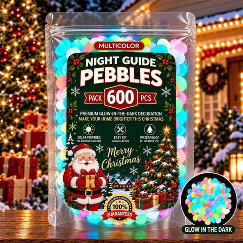 Colorful Glow in the Dark Garden Stones Christmas Luminous Stone, 200 PCS / Pack, 400 PCS / Pack, 600 PCS / Pack, 1000 PCS / Pack