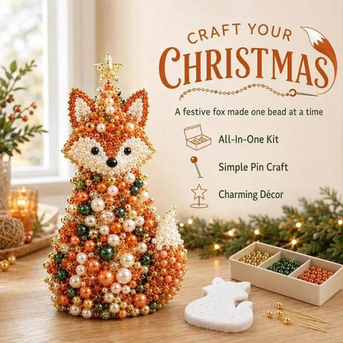 DIY Beaded Animals Decorations Tree Craft Kit, Dachshund, Hedgehog, Owl, Penguin, Rabbit, Highland Cattle, Reindeer, White Bear, Kitten, Pony, Raccoon, Fox
