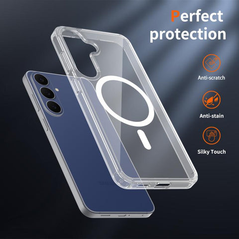 Scratch-proof Acrylic 2.0mm Crystal Magnetic Phone Case, For Galaxy S26 FE 5G