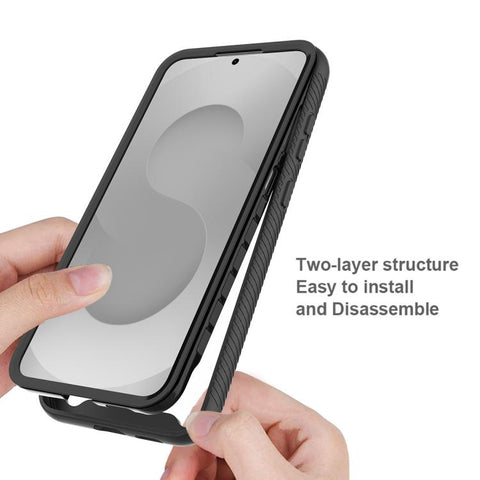 Starry Sky Solid Color Shockproof TPU Clear PC Phone Case, For Galaxy S26 FE 5G