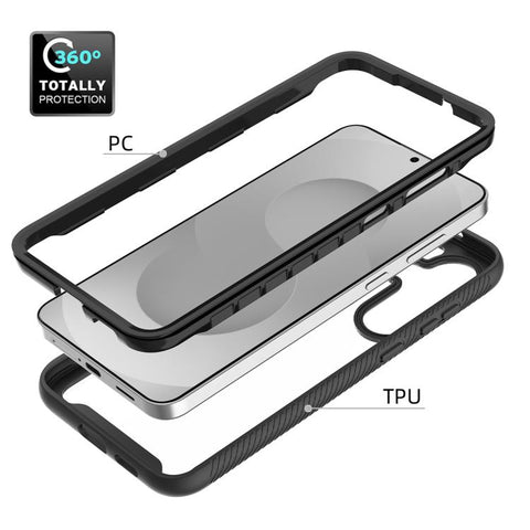Starry Sky Solid Color Shockproof TPU Clear PC Phone Case, For Galaxy S26 FE 5G