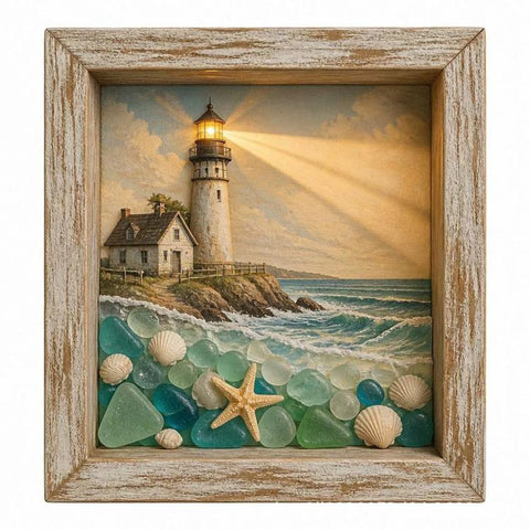 DIY Lighted Halloween Ornament Shadow Box Night Light Kit, 22.1x17.1x4.6cm, 31.8x22.8x4.6cm