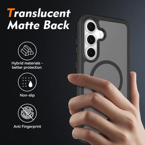 Starry Sky Matte Magnetic TPU Hybrid PC Phone Case, For Galaxy S26 FE 5G