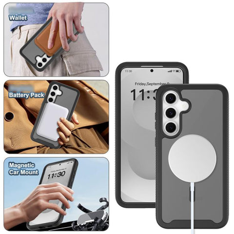 Starry Sky Matte Magnetic TPU Hybrid PC Phone Case, For Galaxy S26 FE 5G