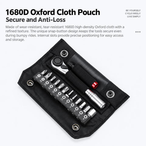 WEST BIKING Bicycle Repair Tool Ratchet Wrench Screwdriver Combo Kit for Mountain & Road Bikes, Ratchet Wrench Kit