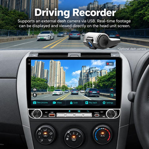 10.1 inch IPS Double-DIN Car MP5 Player Wireless CarPlay/Android Auto Bluetooth HD Display
