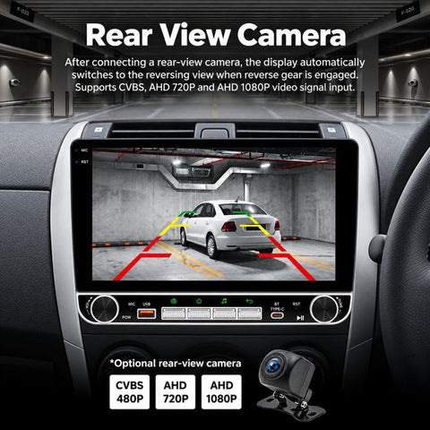 10.1 inch IPS Double-DIN Car MP5 Player Wireless CarPlay/Android Auto Bluetooth HD Display