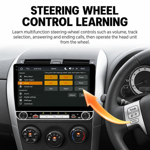 10.1 inch IPS Double-DIN Car MP5 Player Wireless CarPlay/Android Auto Bluetooth HD Display
