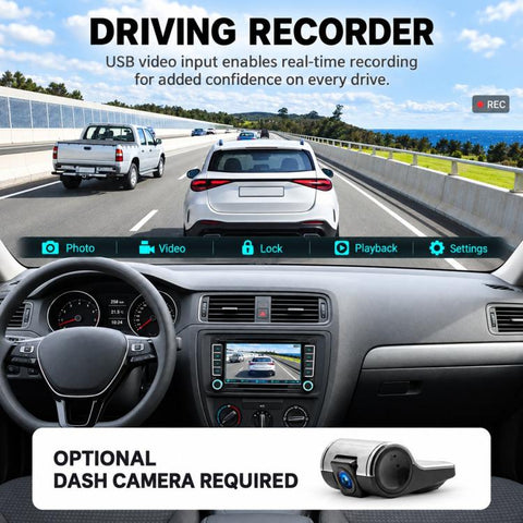 Car MP5 Player Phone Connectivity Bluetooth Reversing Camera for Volkswagen, F9071W 7 inch