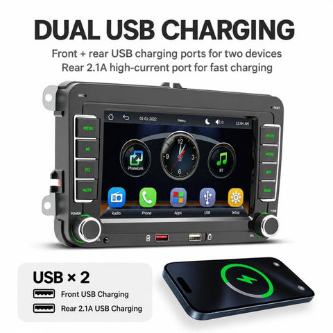 Car MP5 Player Phone Connectivity Bluetooth Reversing Camera for Volkswagen, F9080W 8 inch