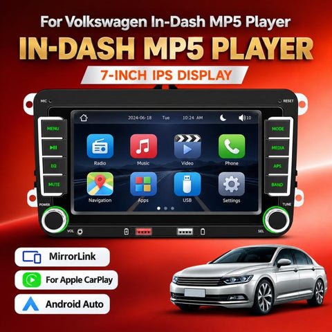 Car MP5 Player Phone Connectivity Bluetooth Reversing Camera for Volkswagen, F9095W 9 inch