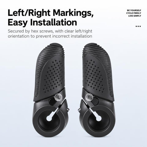 WEST BIKING 1 Pair Ergonomic Bicycle Rest Bar Mountain Bike Thumb Bar Ends, YP0804101