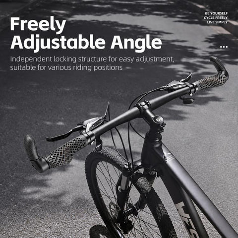 WEST BIKING 1 Pair Ergonomic Bicycle Rest Bar Mountain Bike Thumb Bar Ends, YP0804101