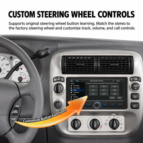 6.86 inch Car MP5 Player Wireless CarPlay/Android Auto Bluetooth HD Display for Ford F150 1998-2007, For Ford F150 1998-2007