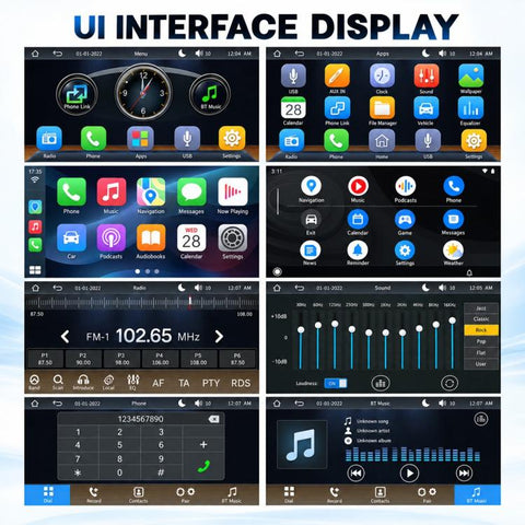 7 inch Car MP5 Player Wireless CarPlay/Android Auto Bluetooth HD Display for Ford Transit 2006–2011, For Ford Transit 2006–2011