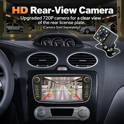 7 inch Car MP5 Player Wireless CarPlay/Android Auto Bluetooth HD Display for Ford Focus, For Ford Focus