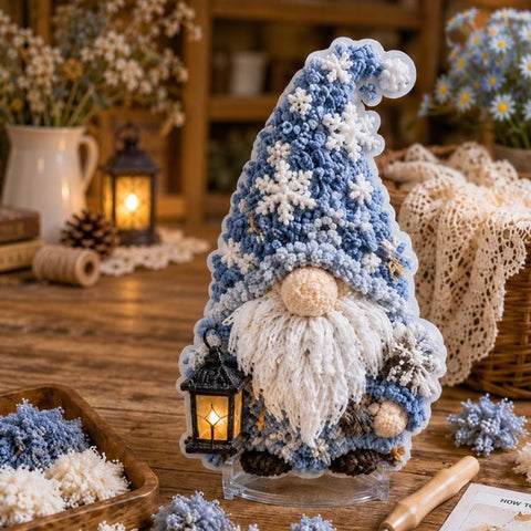 Gnome 3D Fabric Poke Art Kit, Christmas, Forest, Sunflower, Winter, Autumn, Freedom, Lover, Halloween