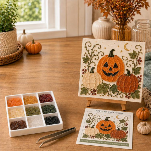 Halloween Sea Glass DIY Art Kit, 15cm DIY Craft Kit, 20cm DIY Craft Kit