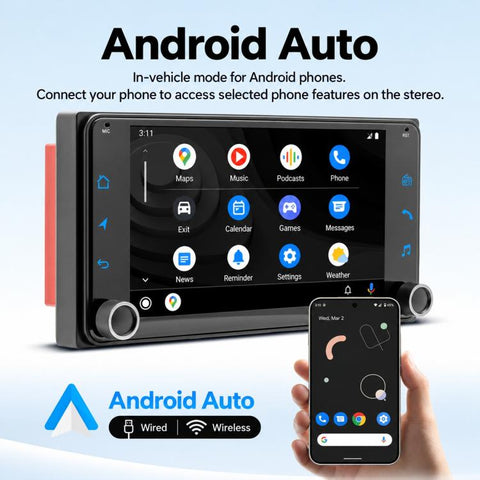 7 inch Car MP5 Player Wireless Central Control Smart Screen with Button for Toyota Corolla, with Button