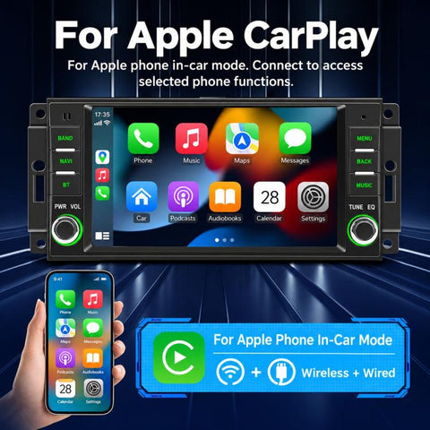 7 inch Car MP5 Player Wireless Central Control Smart Screen for Jeep Wrangler, For Jeep Wrangler