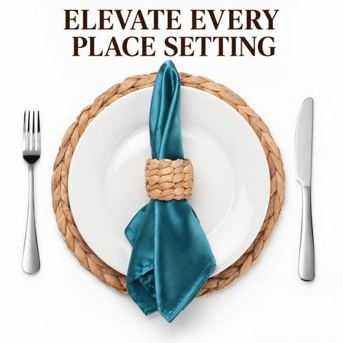Handmade Straw Weaving Water Hyacinth Napkin Buckle Paper Ring, Diameter 5 cm Height 5 cm, Diameter 5 cm Height 3.5 cm