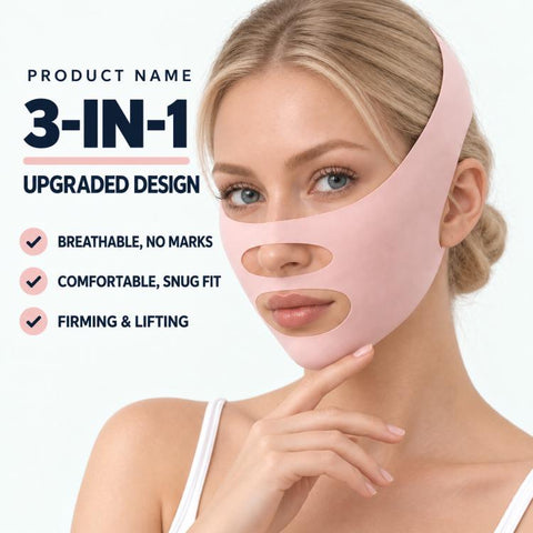 Face-slimming Lifting Bandage and Wrinkle Reduction Shaping Face Mask, Pink No Print Type, Black Gold Single Layer Type, Black Gold Double Layer Type