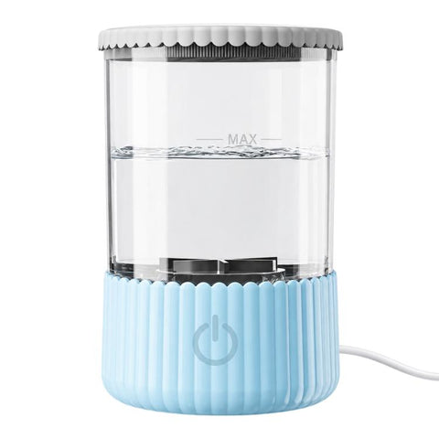 Electrical Makeup Tool Cleaner Brush Cleaning Organizer, ABS Material Pink, ABS Material Blue