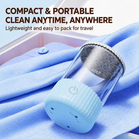 Electrical Makeup Tool Cleaner Brush Cleaning Organizer, ABS Material Pink, ABS Material Blue