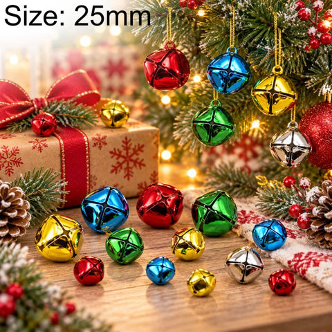Christmas Trees Metal Cross Jingle Bell Charms, 200 PCS/Pack 6mm, 200 PCS/Pack 8mm, 100 PCS/Pack 10mm, 100 PCS/Pack 12mm, 100 PCS/Pack 13mm, 100 PCS/Pack 15mm, 100 PCS/Pack 18mm, 100 PCS/Pack 20mm, 100 PCS/Pack 25mm, 100 PCS/Pack 27mm, 100 PCS/Pack 30m...