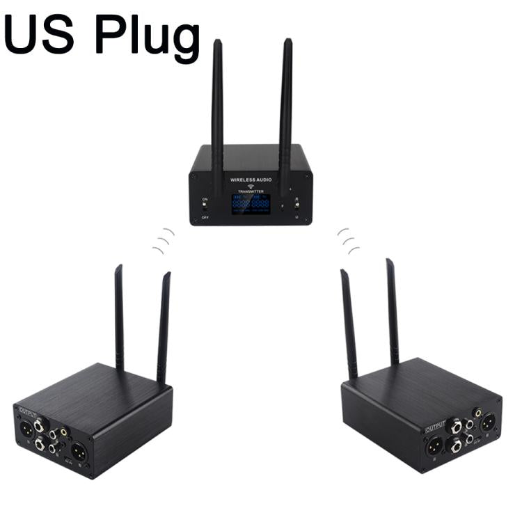 Measy AU680AR2 XLR Wireless Audio Transmitter and Receiver x 2 Set, US Plug, EU Plug, UK Plug, AU Plug