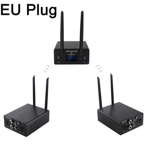 Measy AU680AR2 XLR Wireless Audio Transmitter and Receiver x 2 Set, US Plug, EU Plug, UK Plug, AU Plug