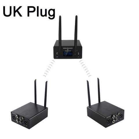 Measy AU680AR2 XLR Wireless Audio Transmitter and Receiver x 2 Set, US Plug, EU Plug, UK Plug, AU Plug