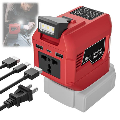 M7200 250W Portable Power Inverter, Multifunctional Battery Powered Inverter
