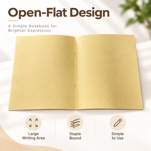 Braille Writing Practice Notebook, Learning Supplies for the Visually Impaired, Single Notebook, 2 Notebook, 3 Notebook, 5 Notebook